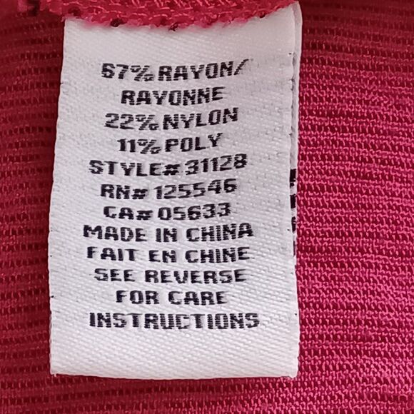 Habitat Clothes to Live In XL Pink Textured Long Sleeve Button Up Casual Top - Picture 7 of 8